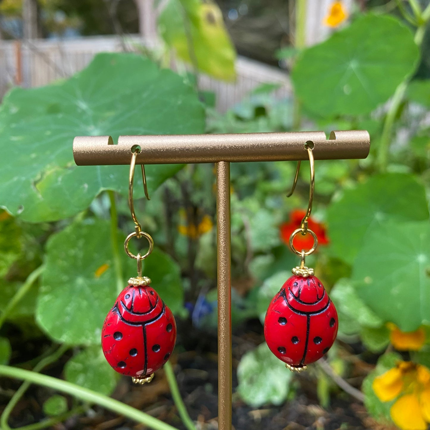 Lady Bug Earrings