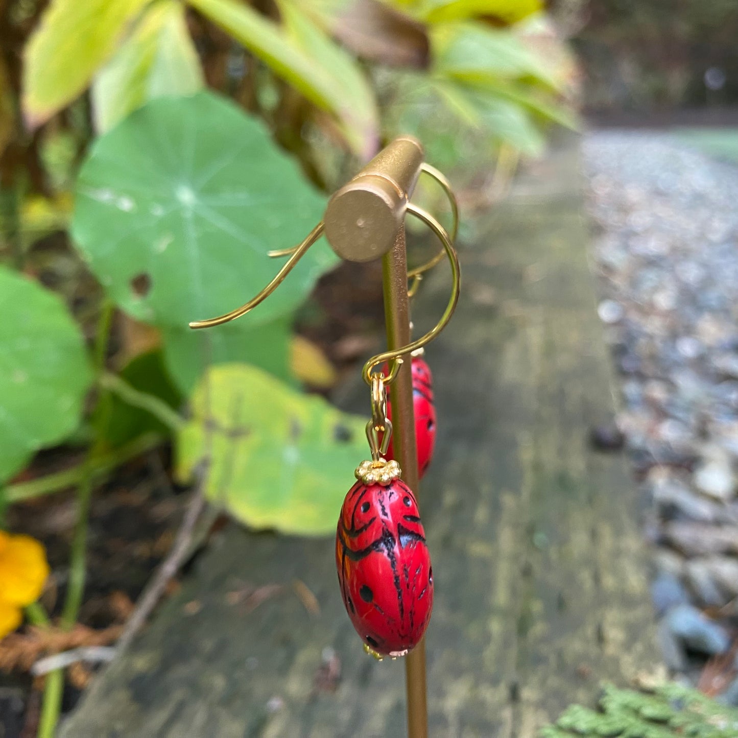 Lady Bug Earrings