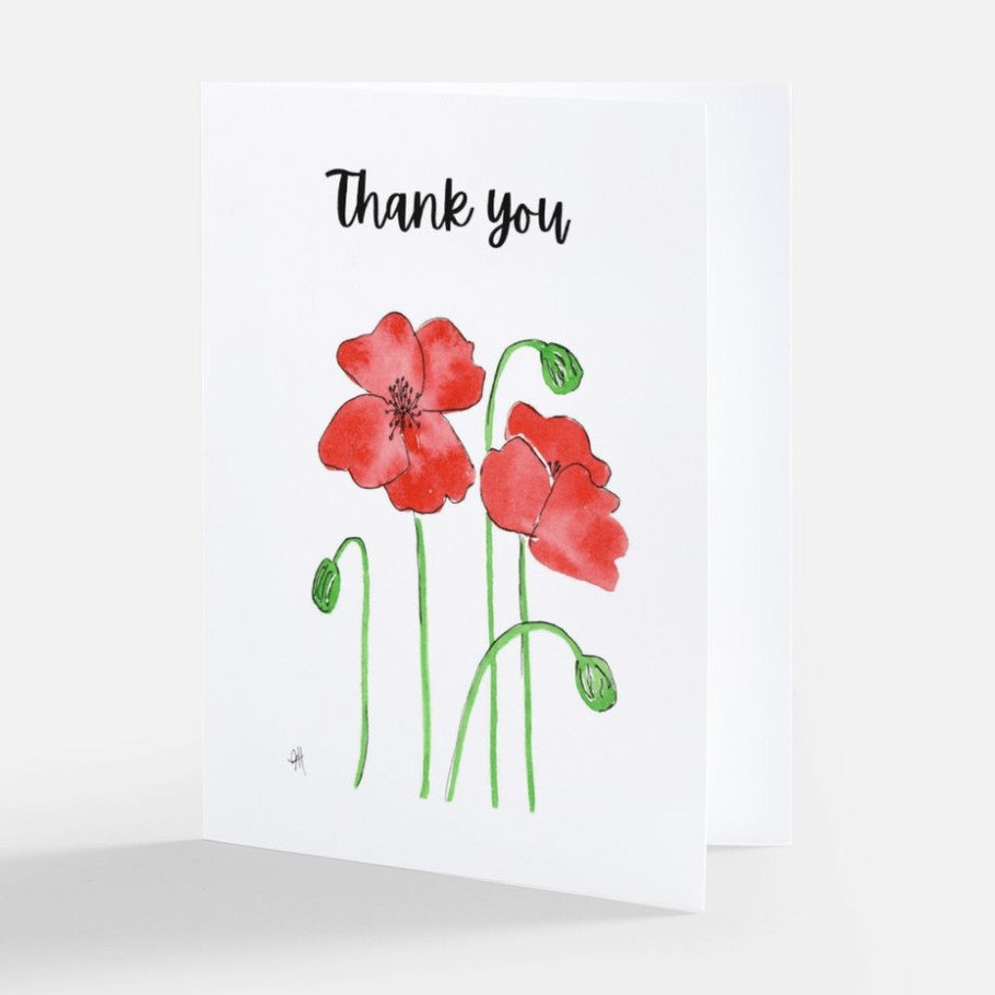 Poppy - Thank You Card